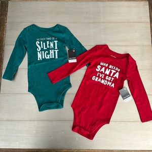 Christmas Onesies NWT